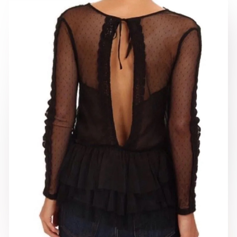 NWT Free People Midnight Memory lace top - Picture 14 of 15